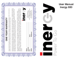 User Manual Inergy 600 - Larsen Writing and Design