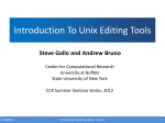 Introduction to UNIX Editors