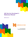 ADI Service Developer`s Reference Manual