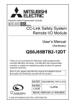 CC-Link Safety System Remote I/O Module User`s Manual (Hardware)