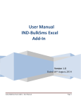 User Manual IND-BulkSms Excel Add-In