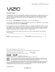 VlZlO M320NV and M370NV User Manual Dear VlZIO Customer