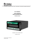 EL731 ACDC Sensitive Earth-Leakage Relay Manual