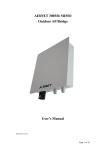 AIRNET 300Mb MIMO Outdoor AP/Bridge User`s Manual