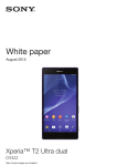 Xperia™ T2 Ultra Dual White paper