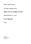 SVCO-A & SVCO-B User Manual