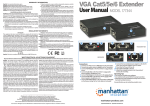 VGA Cat5/5e/6 Extender User Manual MODEL 177344