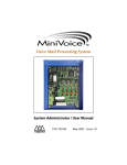 Vodavi MiniVoice Admin & User Manual