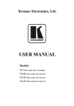 USER MANUAL - Kramer Electronics