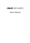 3DP-V500TX User`s Manual