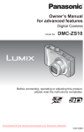 Panasonic Lumix DMC-ZS10 User Guide Manual pdf