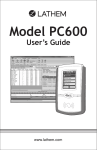 PC600 Manual - Time Clock Supplies