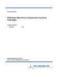 Platinum Retroviral Expression System, Pantropic