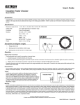 User`s Guide Insulation Tester Checker