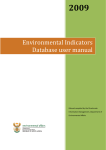 Environmental Indicators Database user manual
