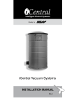 iCentral Vacuum Installation Manual