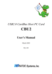 CBU2 User`s Manual