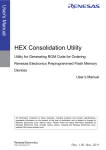 HEX Consolidation Utility User`s Manual