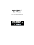 Vision iMARC IT User Manual - Vision Engraving & Routing Systems