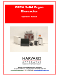 Solid Organ Bioreactor Manual - Harvard Apparatus Regenerative