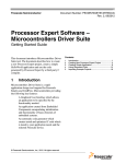 Processor Expert Software – Microcontrollers Driver Suite