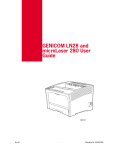 GENICOM LN28 & ML280 User Manual