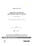 Philips Semiconductors Application of the P8xC592 microcontroller
