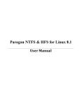 Paragon NTFS for Linux User Manual