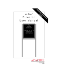 Director User Manual - Alpha-American Programmable Signs