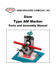 User manual and parts list
