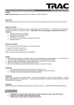 TRAC Battery Selector Switch User Manual