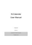 XLCalendar User Manual