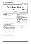 Flexible multiplexer E1XL