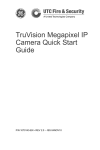 TruVision Megapixel IP Camera Quick Start Guide