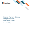 Internet Payment Gateway Integration Guide First Data Connect