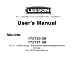User`s Manual - Leeson Electric Corporation