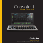 Softube Console 1 User Manual