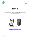 Proportional Valve Ramping Controller User Manual