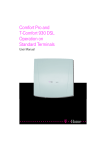 Comfort Pro and T-Comfort 930 DSL: Operation on