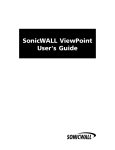 SonicWALL ViewPoint User`s Guide