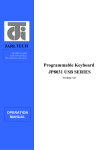Programmable Keyboard JP8031 USB Series Manual