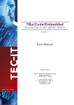 TBarCode/Embedded User Manual V9