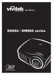 Vivitek DX864, DW866 User Manual English