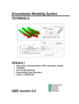 Groundwater Modeling System TUTORIALS Volume I GMS version 5.0
