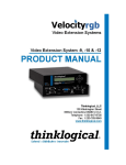 Velocityrgb System-12 User Manual