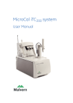 MicroCal ITC-200 User Manual - Center for Macromolecular