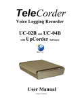 UC-02B and UC-04B with UpCorder Software User Manual