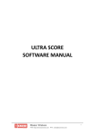 ULTRA SCORE SOFTWARE MANUAL