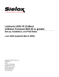 Lantronix UDS-10 (CoBox) w/Sielox Firmware B03.54 or greater