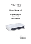 User Manual HT-322 - shenzhen hybertone technology co., ltd.